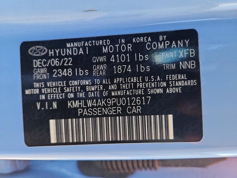 2023 HYUNDAI ELANTRA N BASE 12