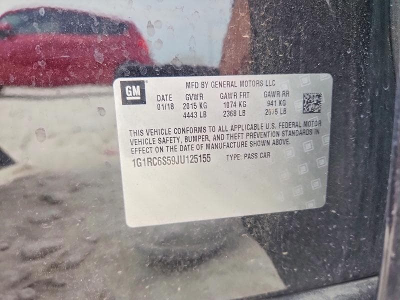 2018 CHEVROLET VOLT LT 13