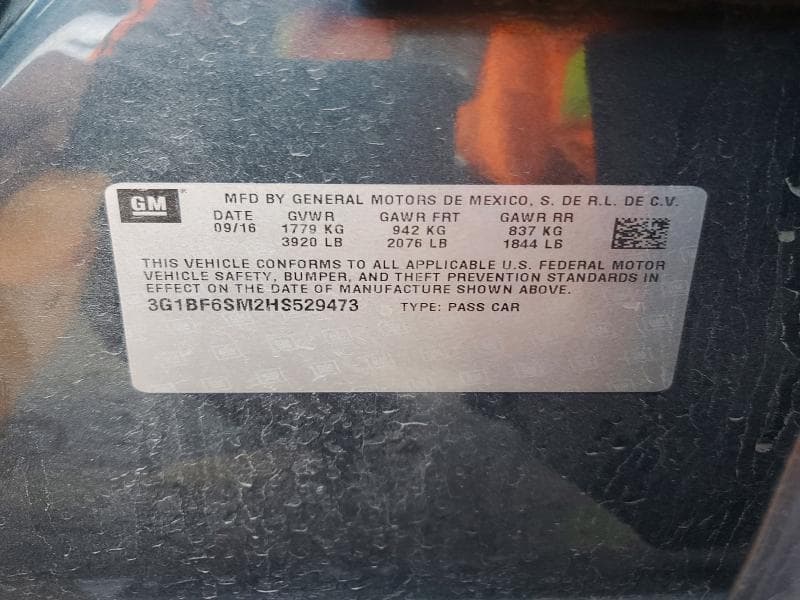 2017 CHEVROLET CRUZE PREMIER 12