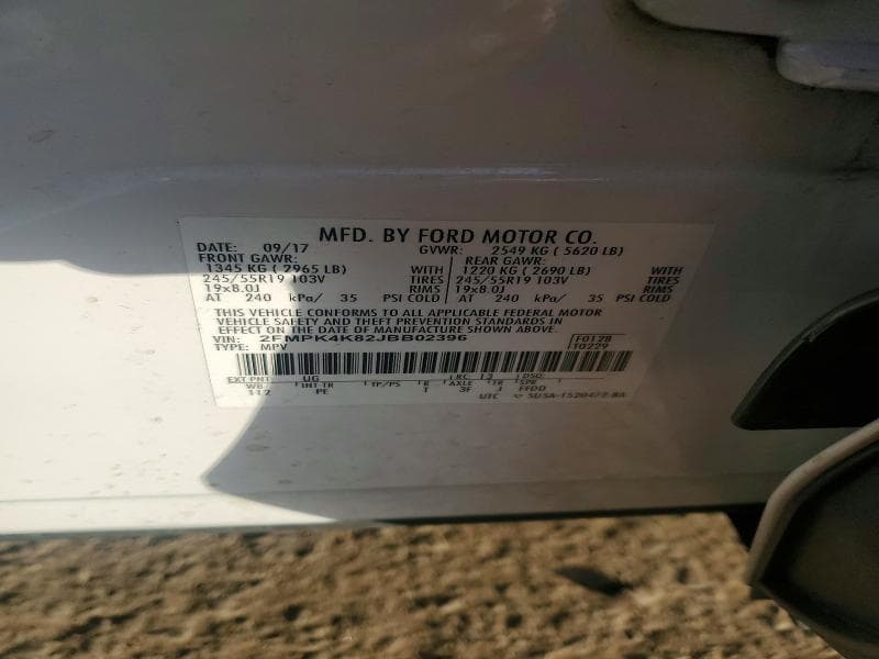2018 FORD EDGE TITANIUM 13