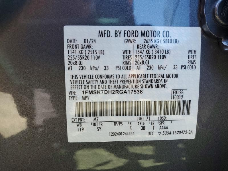 2024 FORD EXPLORER XLT 13