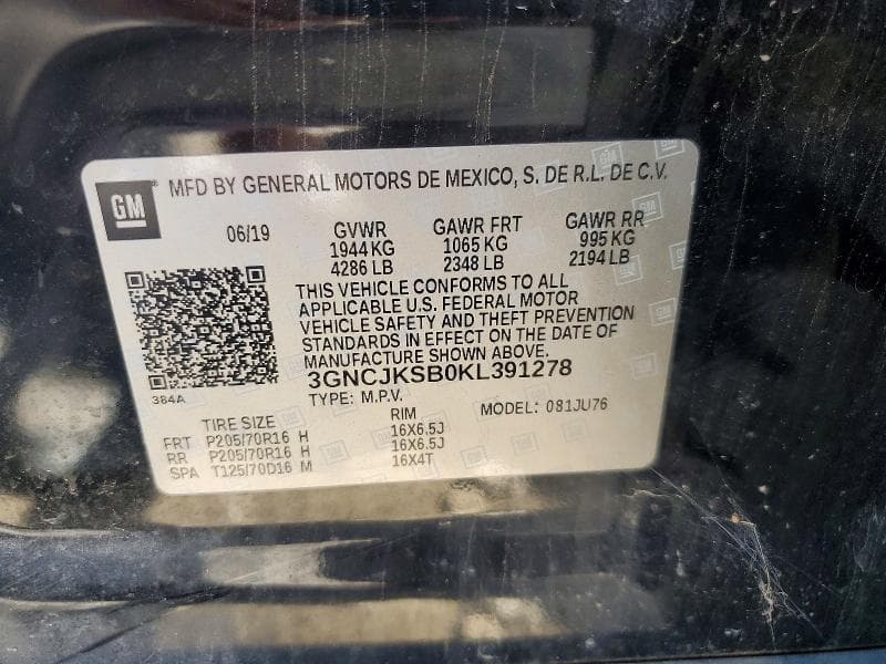 2019 CHEVROLET TRAX LS 13