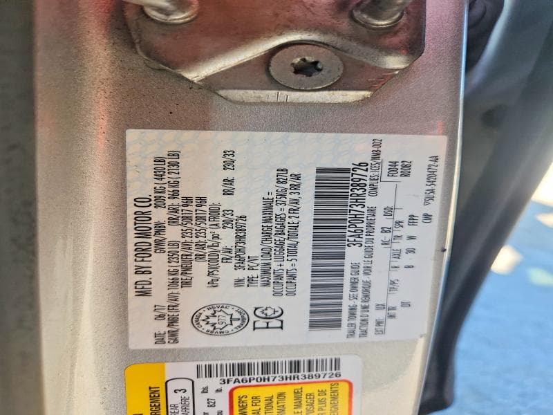 2017 FORD FUSION SE 12