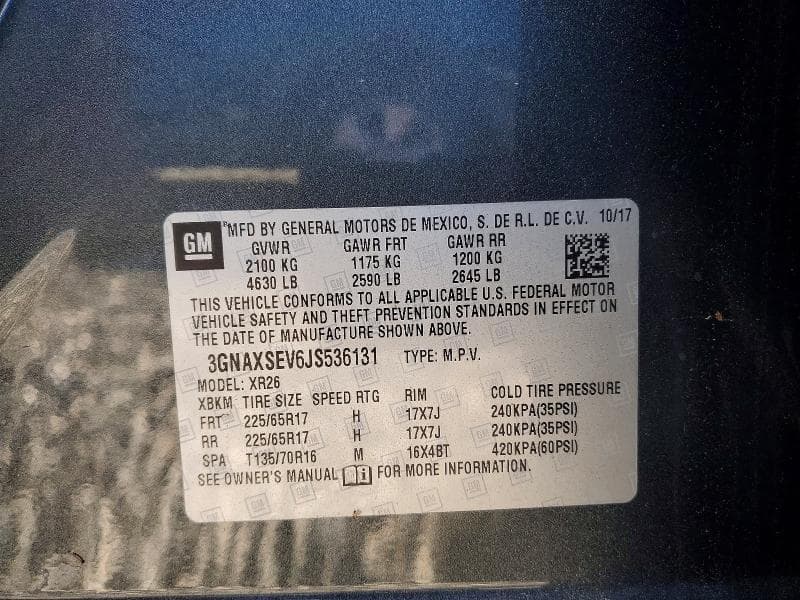 2018 CHEVROLET EQUINOX LT 13