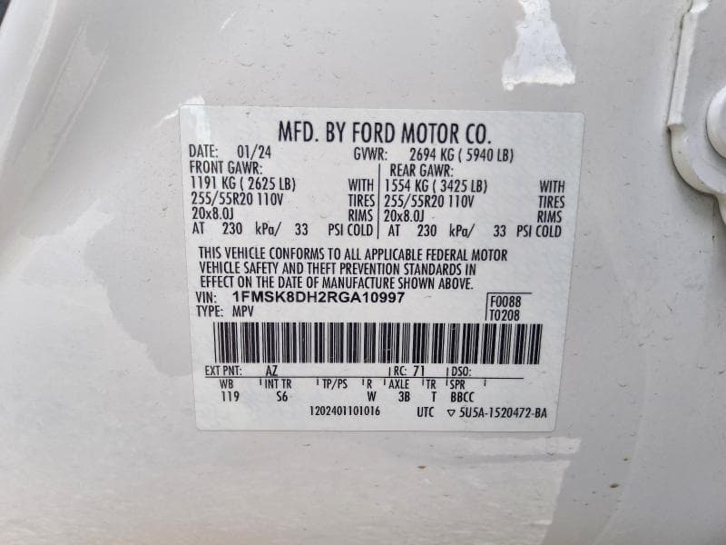 2024 FORD EXPLORER XLT 13