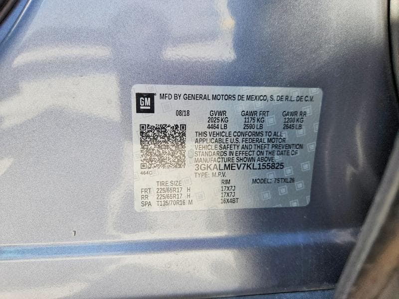2019 GMC TERRAIN SLE 13