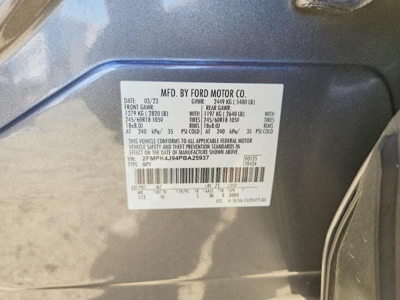 2023 FORD EDGE SEL 12