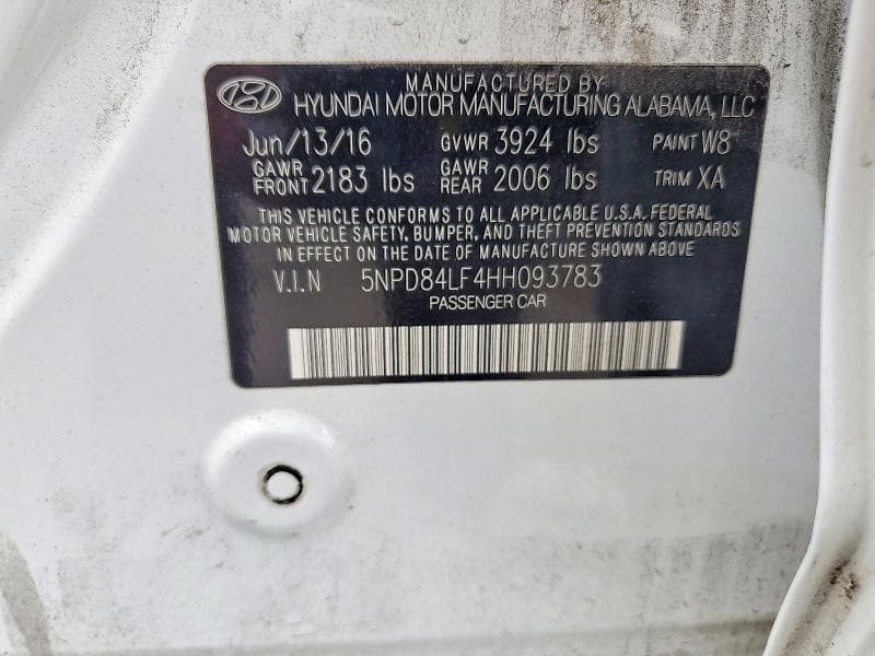2017 HYUNDAI ELANTRA LIMITED 13