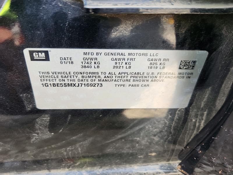 2018 CHEVROLET CRUZE LT 13