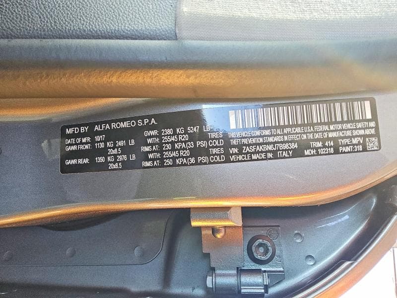 2018 ALFA ROMEO STELVIO TI 13