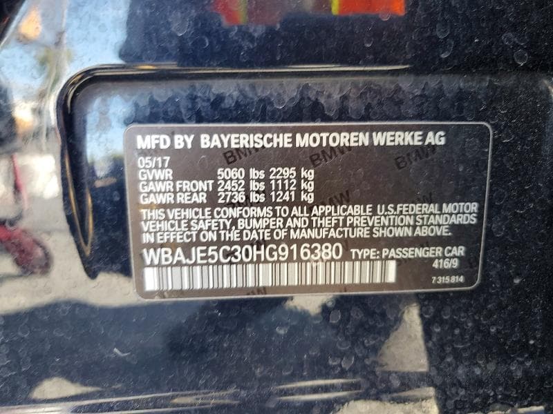 2017 BMW 540 I 12