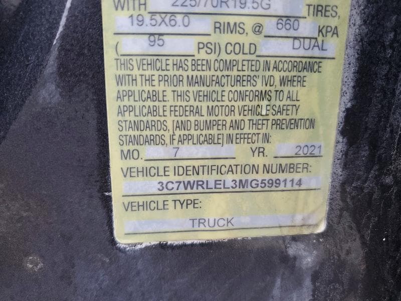 2021 RAM 4500 12