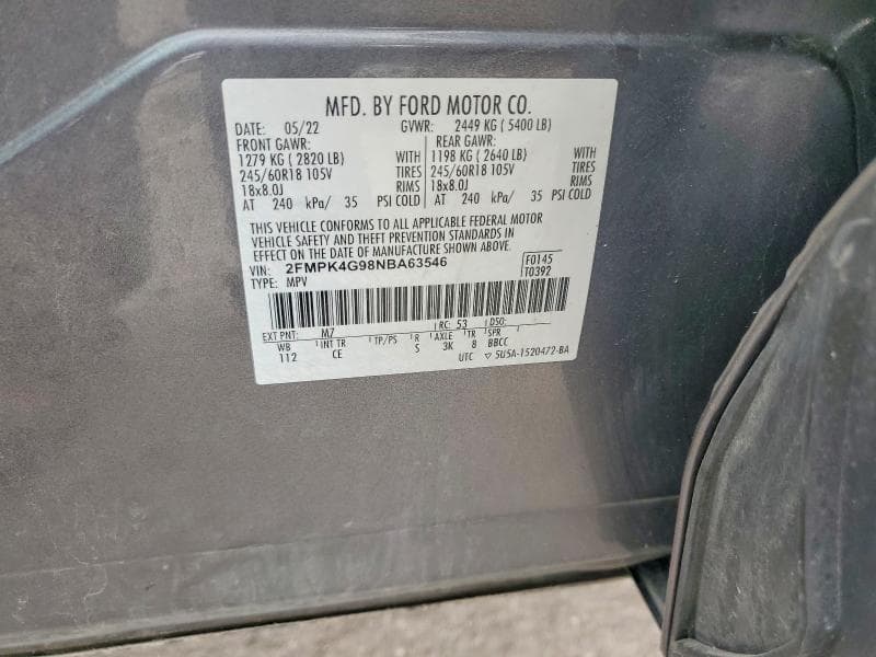 2022 FORD EDGE SE 13