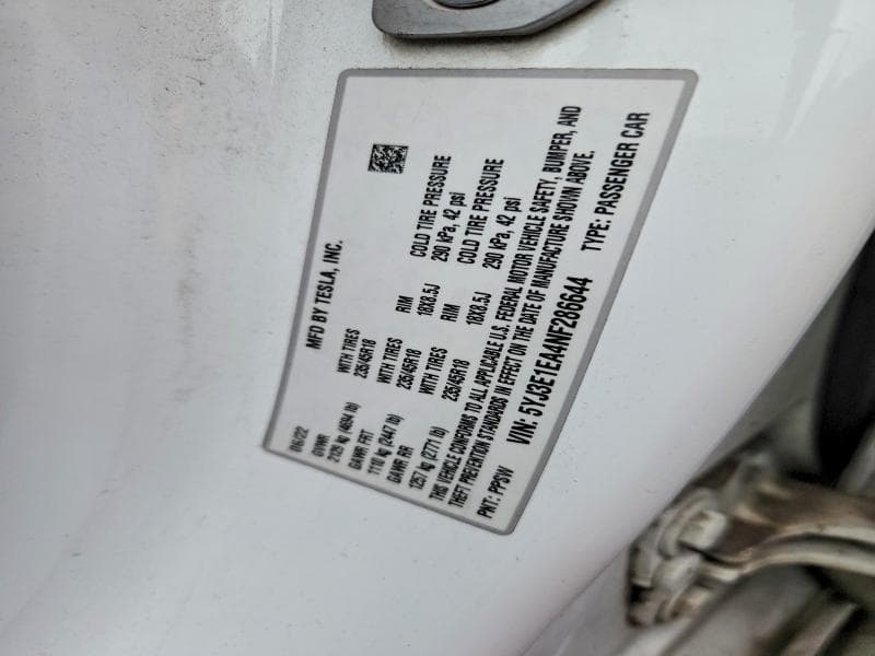 2022 TESLA MODEL 3 12