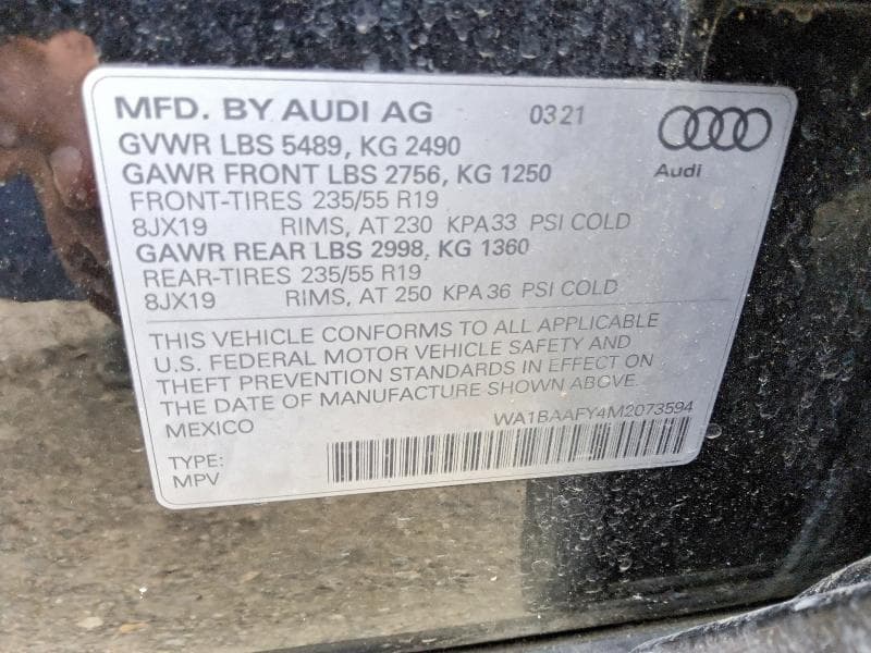 2021 AUDI Q5 PREMIUM PLUS 13