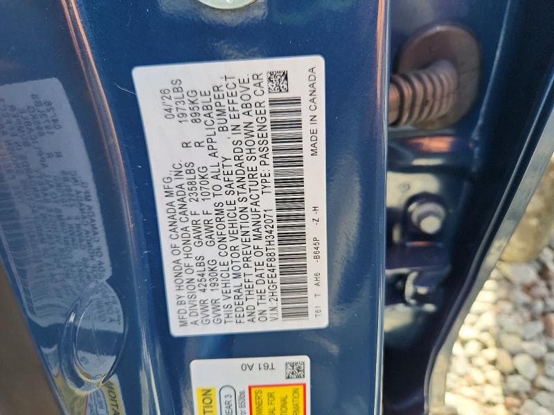2026 HONDA CIVIC SPORT 12