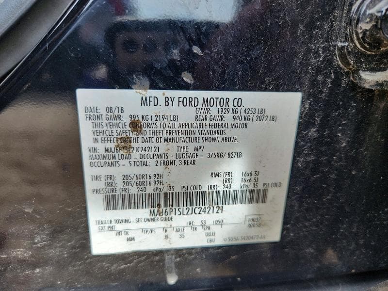 2018 FORD ECOSPORT S 12