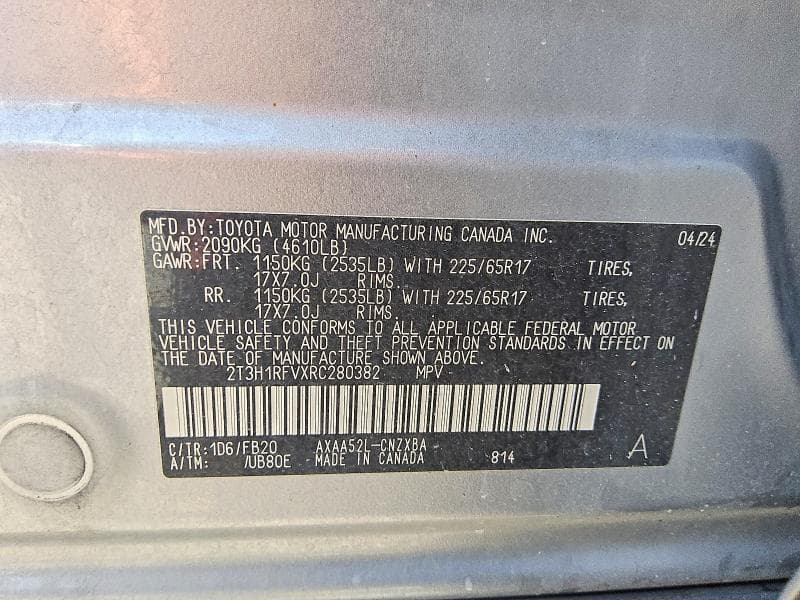 2024 TOYOTA RAV4 LE 12