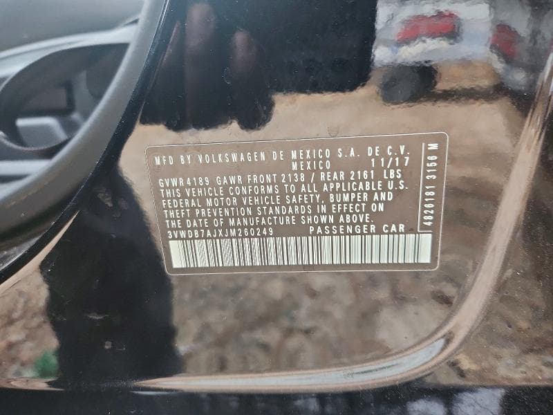 2018 VOLKSWAGEN JETTA SE 12