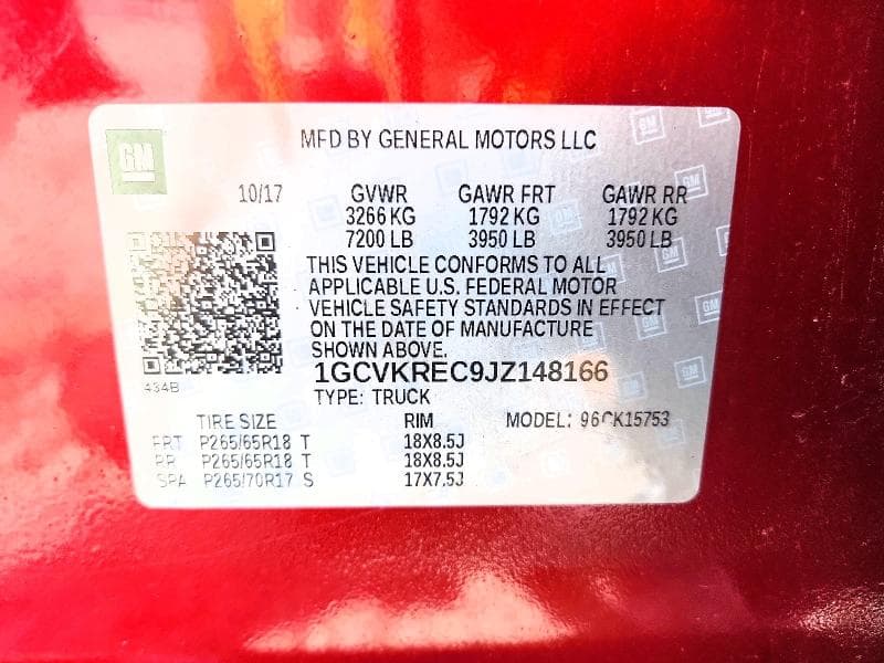2018 CHEVROLET SILVERADO K1500 LT 12
