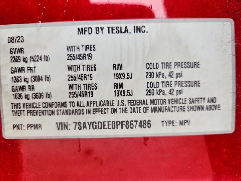 2023 TESLA MODEL Y 13