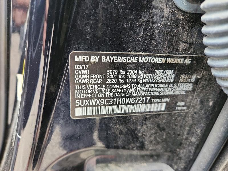 2017 BMW X3 XDRIVE28I 14