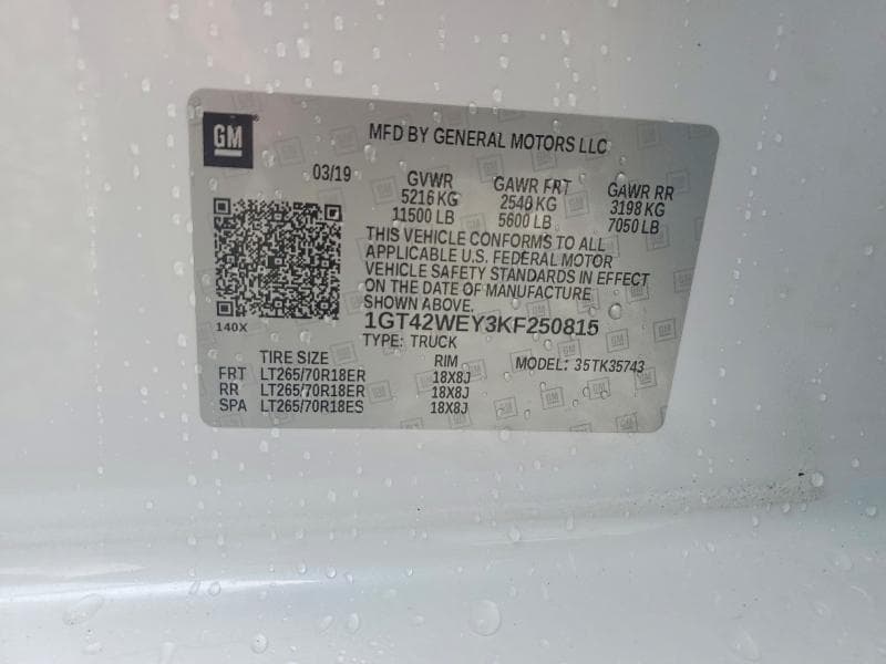 2019 GMC SIERRA K3500 DENALI 12