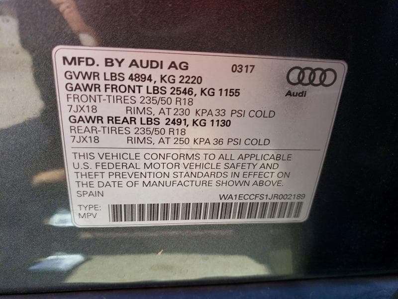 2018 AUDI Q3 PREMIUM 13
