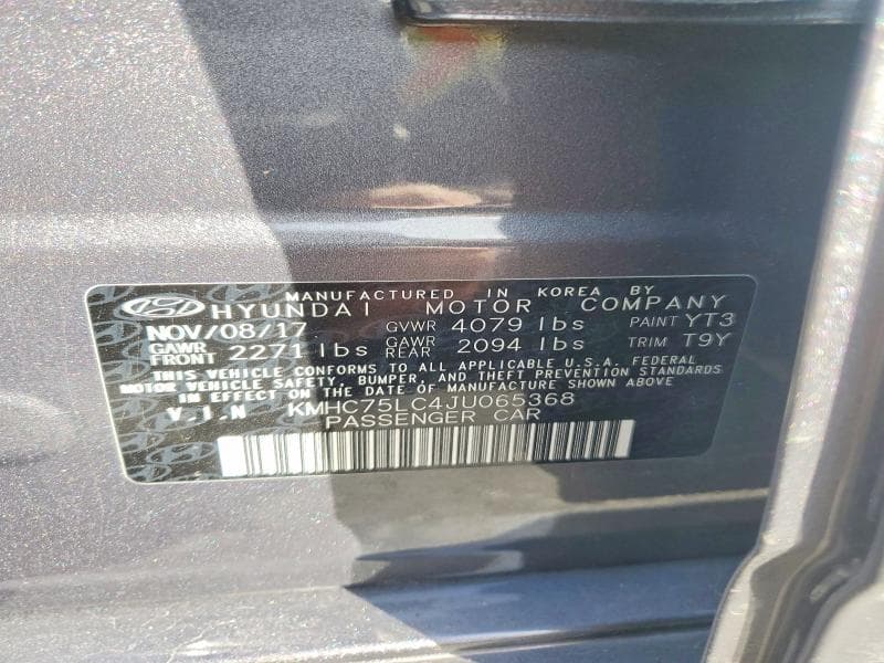 2018 HYUNDAI IONIQ SEL 12