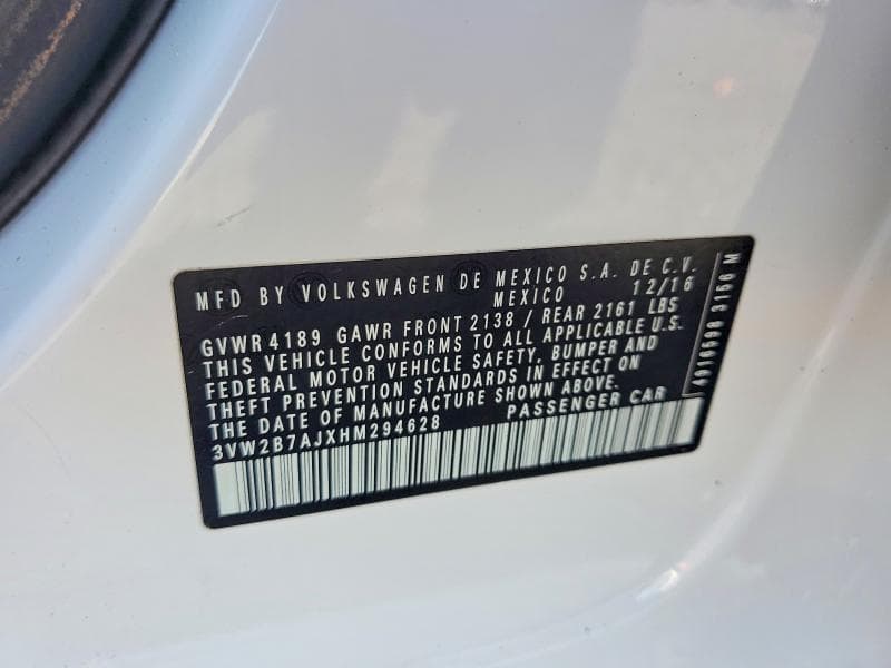 2017 VOLKSWAGEN JETTA S 12