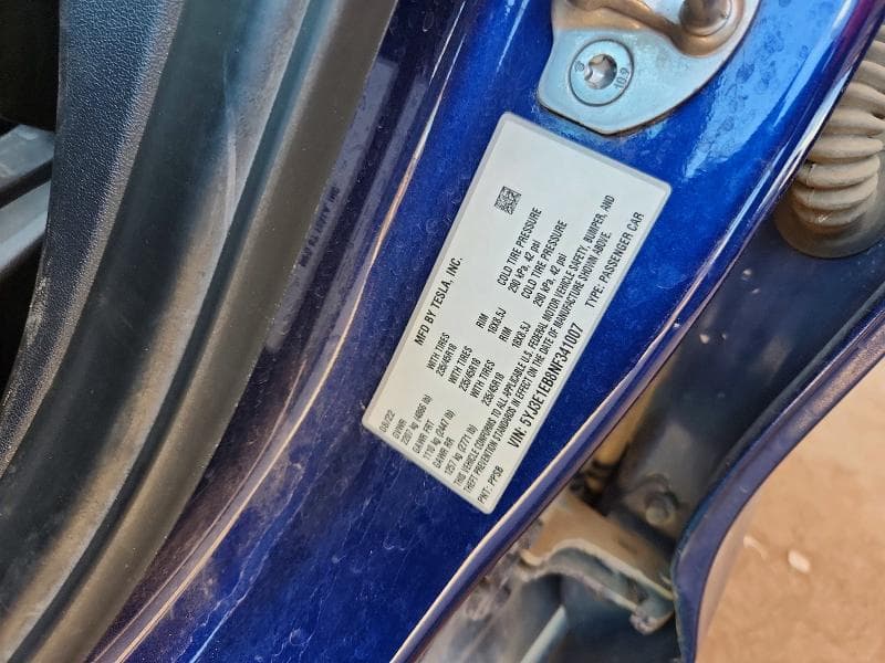 2022 TESLA MODEL 3 12