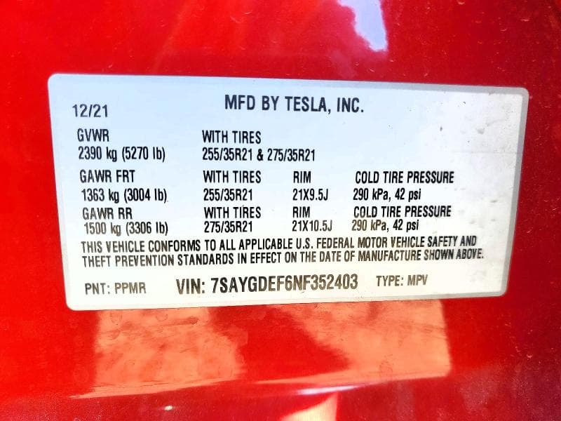 2022 TESLA MODEL Y 12