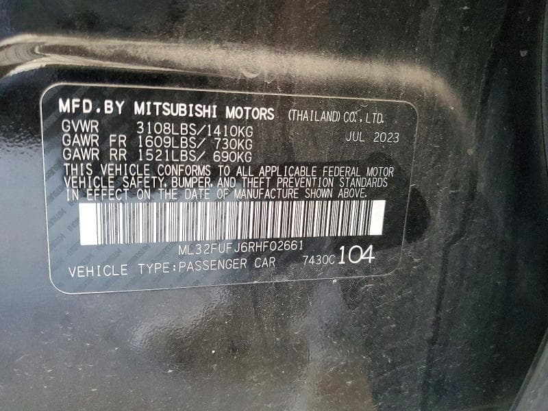 2024 MITSUBISHI MIRAGE G4 ES 12