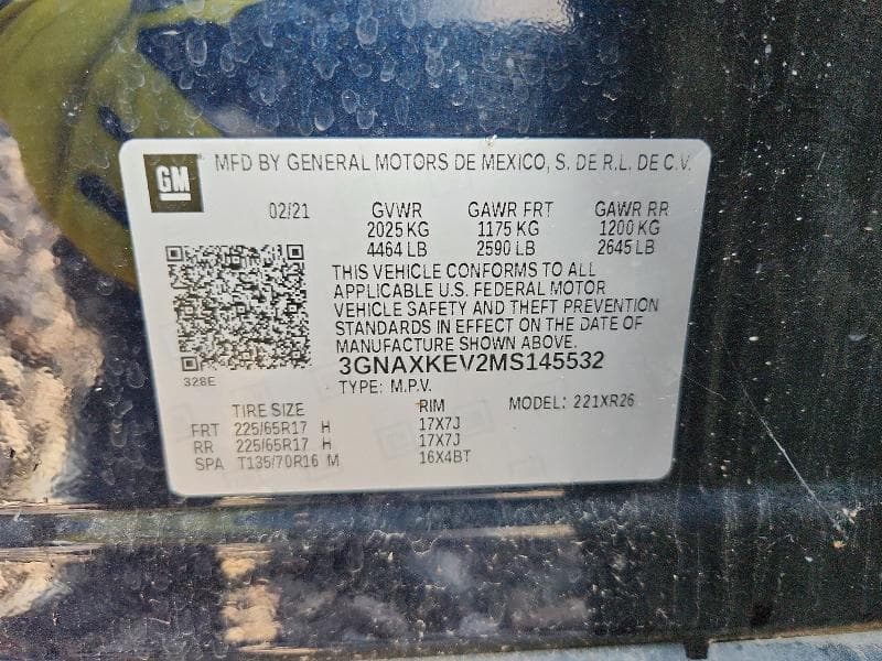 2021 CHEVROLET EQUINOX LT 12