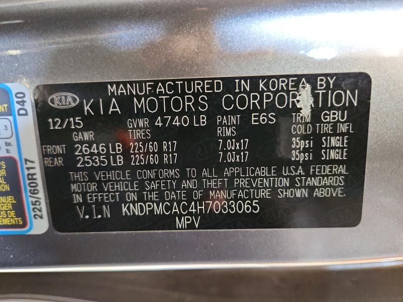 2017 KIA SPORTAGE 13