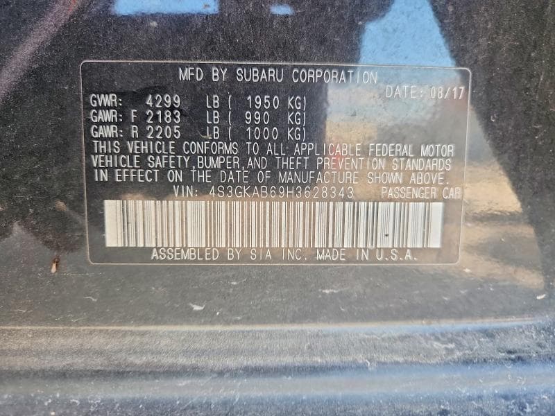 2017 SUBARU IMPREZA PREMIUM 13