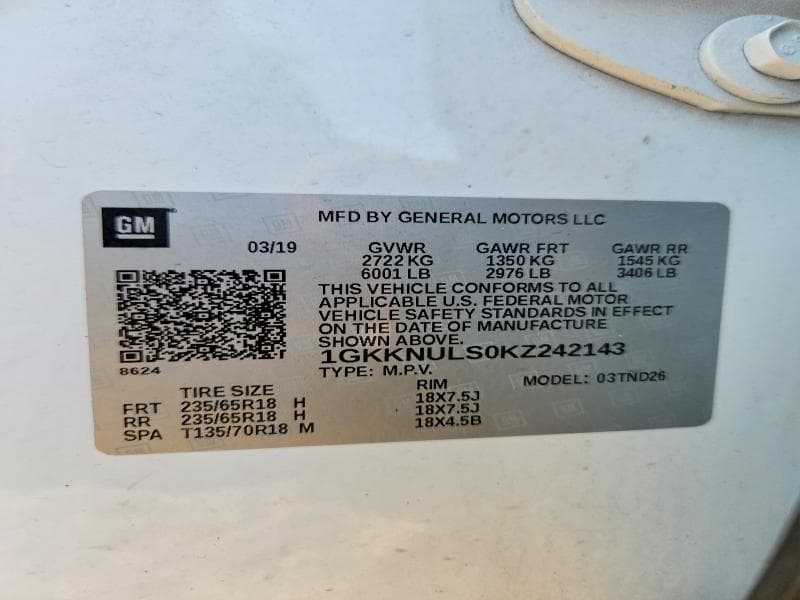 2019 GMC ACADIA SLT-1 13