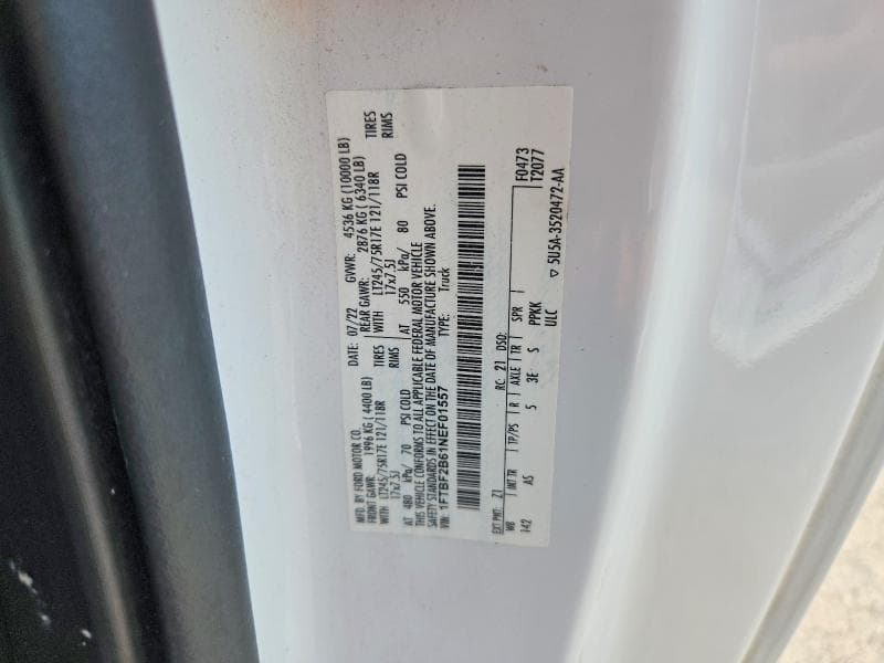 2022 FORD F250 SUPER DUTY 12
