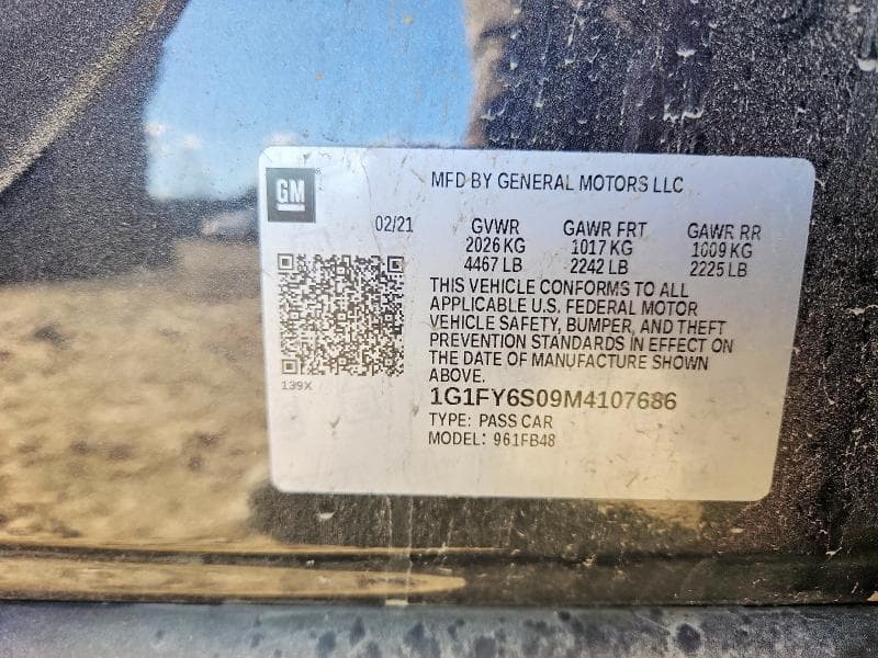 2021 CHEVROLET BOLT EV LT 12
