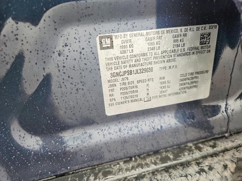 2018 CHEVROLET TRAX 1LT 12