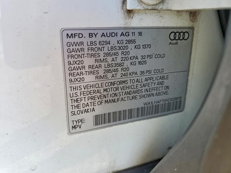 2017 AUDI Q7 PREMIUM PLUS 13