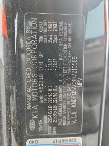 2017 KIA SPORTAGE LX 13