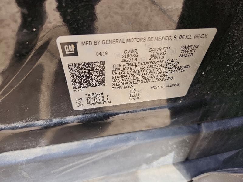 2019 CHEVROLET EQUINOX LT 13