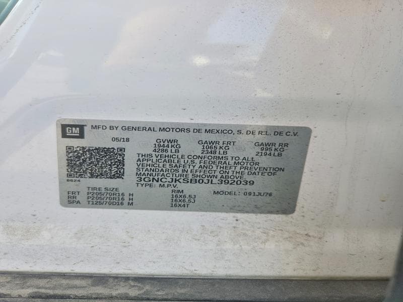 2018 CHEVROLET TRAX LS 13