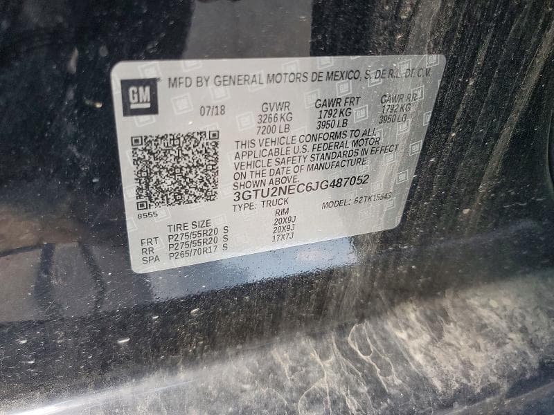 2018 GMC SIERRA K1500 SLT 12