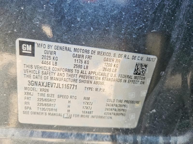 2018 CHEVROLET EQUINOX LT 13