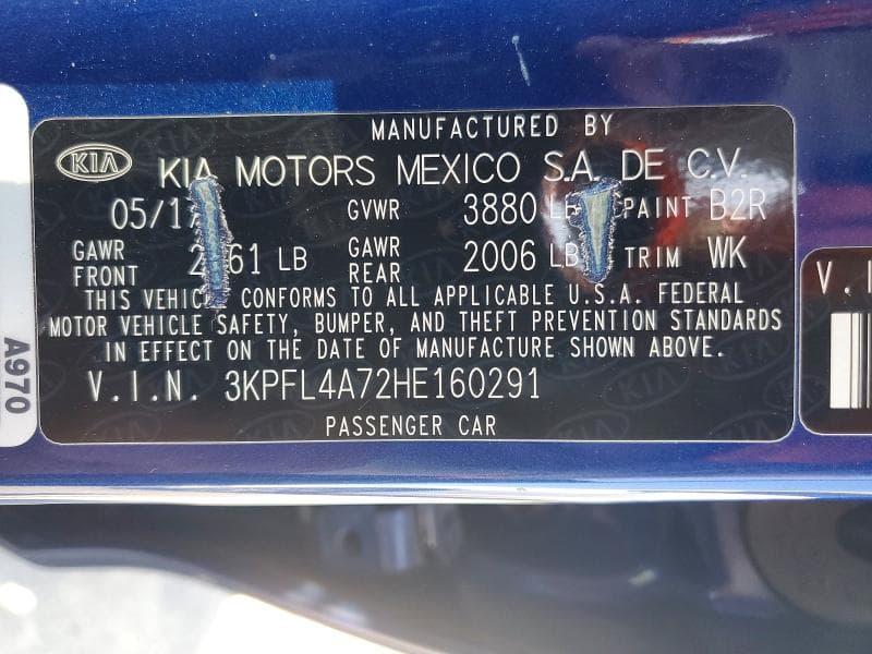 2017 KIA FORTE S 12