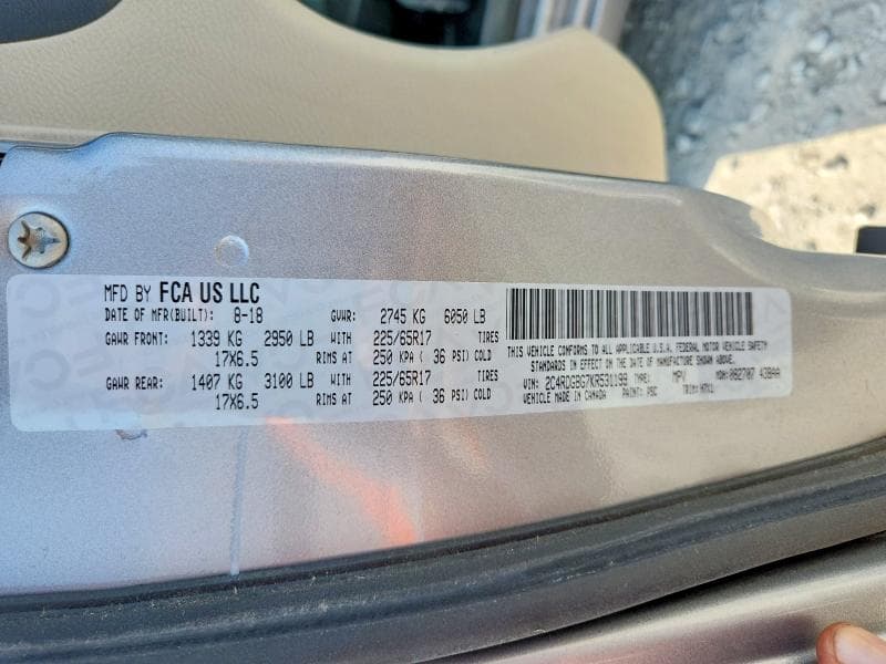 2019 DODGE GRAND CARAVAN SE 13