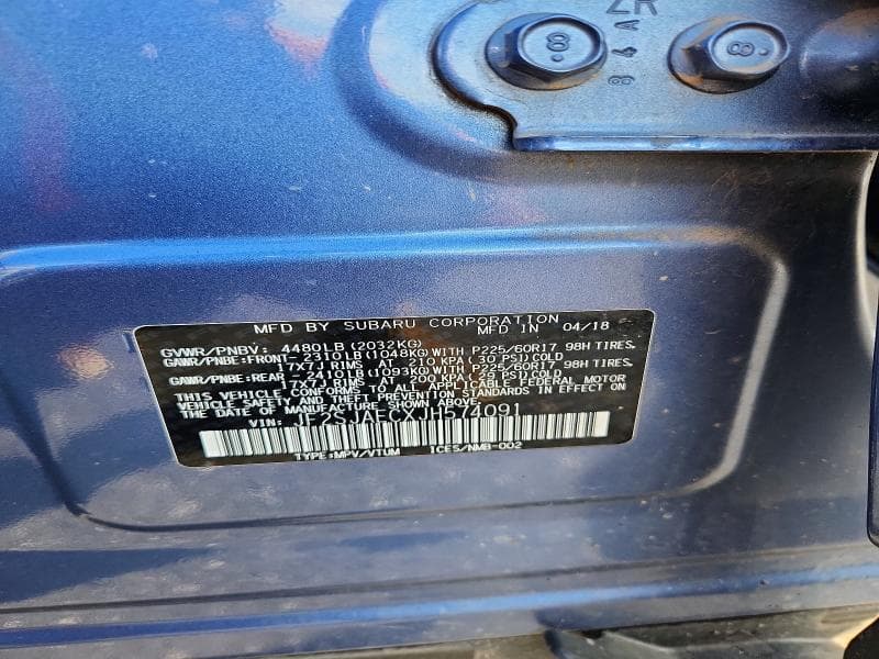 2018 SUBARU FORESTER 2.5I PREMIUM 12