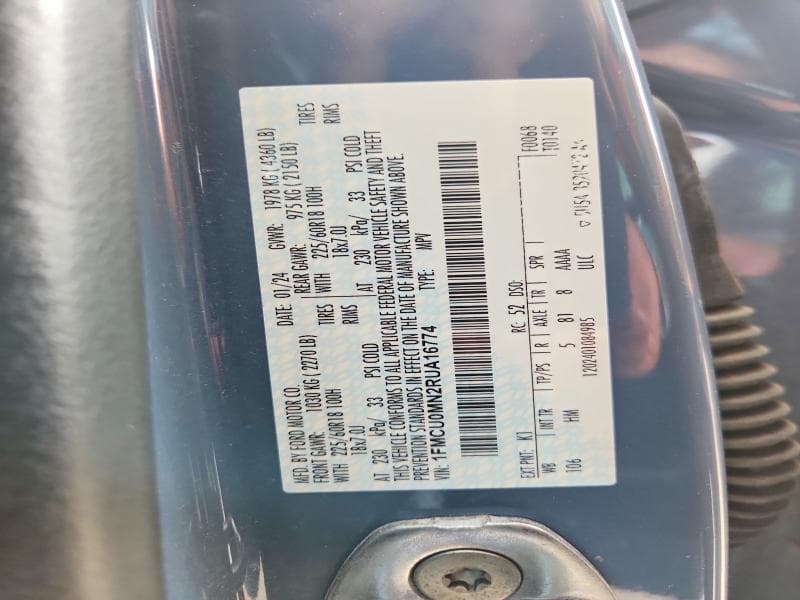 2024 FORD ESCAPE ST LINE 13